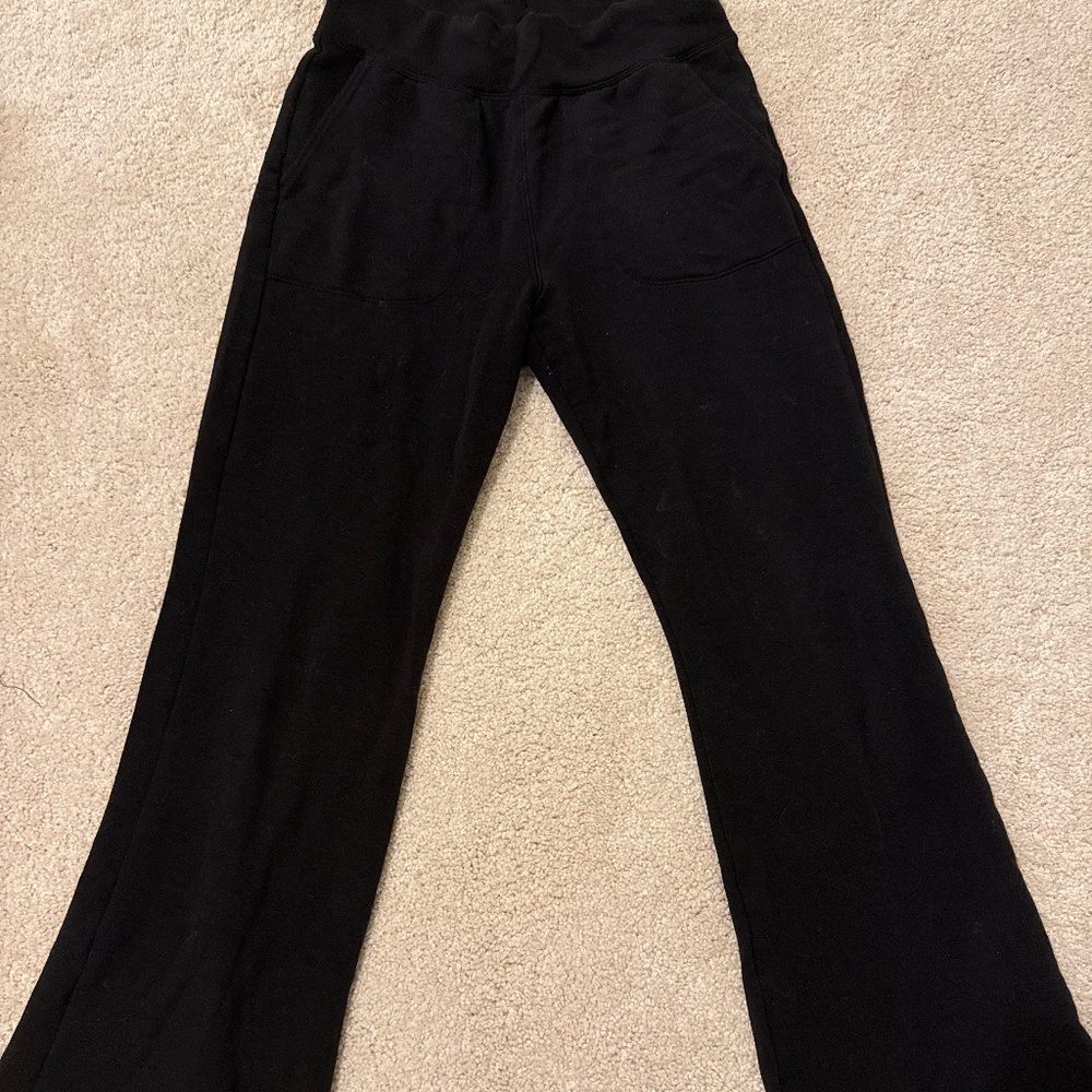 Athleta girl black flare pant L/12